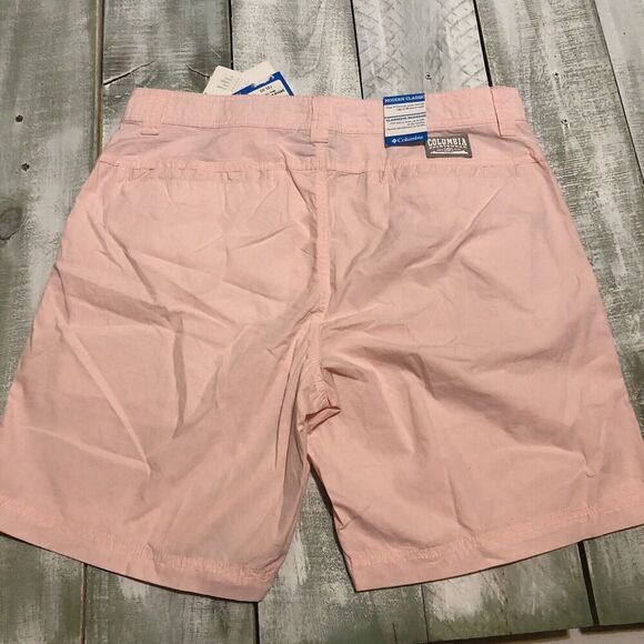 NEW Columbia Sportswear Modern Classic Size 34 Men's Washed Out Shorts Pink - Picture 3 of 7
